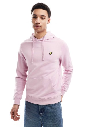 Lyle & Scott Mid layers pullover hoodie in x574 pink light