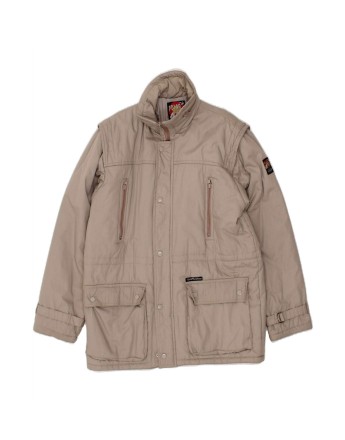 Vintage Windbreaker Jacket UK 40 Large In Beige