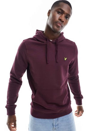 Lyle & Scott  Pullover Hoodie in Red