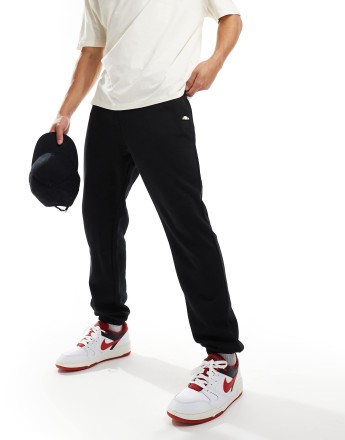 Ellesse Guliana tipped waistband joggers in black