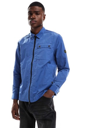 Barbour International Inline overshirt in north sea blue