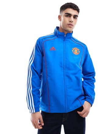 adidas Football Manchester United urban purist track top in blue
