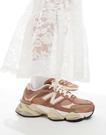 New Balance 9060 trainers in pink multi