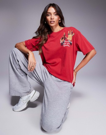 Jordan Ring Graphic back print t-shirt in red