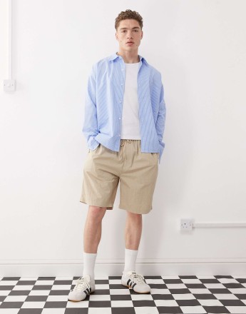 Deus Ex Machina remi parachute shorts in beige