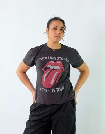 Vintage Rolling Stone M T-shirt Black