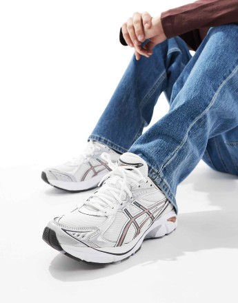 Asics Gt-2160 unisex trainers in white silver and rose