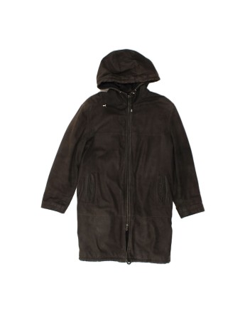 Vintage Versace Hooded Coat UK 38 Medium In Black