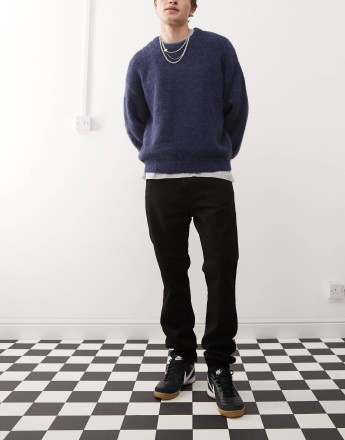 Weekday Sunday slim fit jeans in black