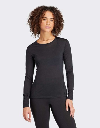adidas Terrex xperior merino 150 baselayer long sleeve tee in black